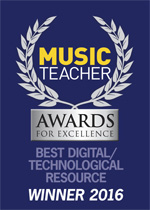 Winner of Best Digital Resource in the 2016 Music Teacher Awards