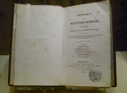 A copy of "Minstrelsy at the Scottish Border".