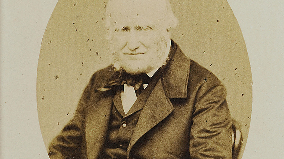 historical photo of John Clare in formal dress