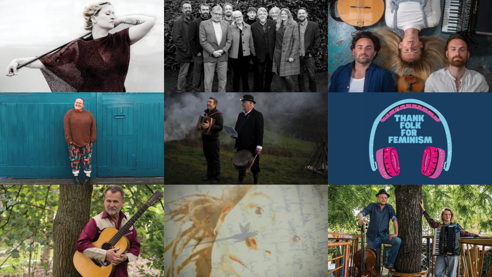 Mosaic of artists featured in this news article